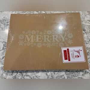 NWT Peppermint Square Merry Gift Box’s, set of 5
